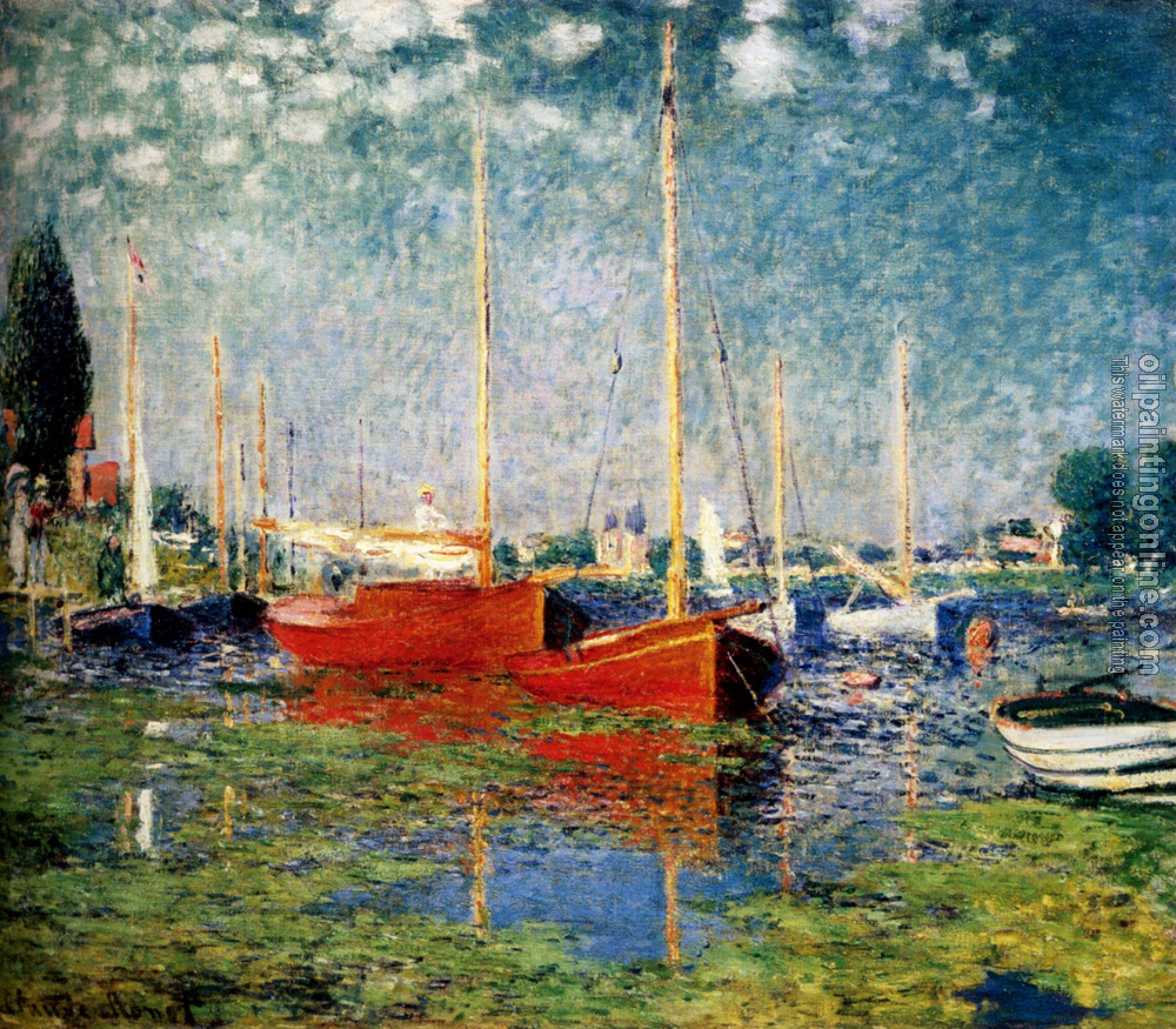 Monet, Claude Oscar - The Red Boats, Argenteuil